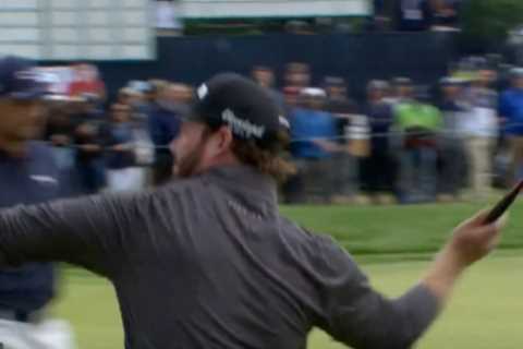 Watch as golfer Grayson Murray snaps club over knee and launches putter in meltdown at US Open