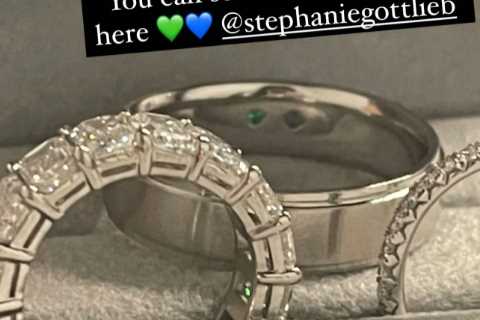 Jena Sims reveals romantic golf husband Brooks Koepka added birth stones to wedding rings