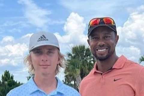 Rare photo shows true extent of Tiger Woods’ horror leg injury with fans amazed golf legend can still play