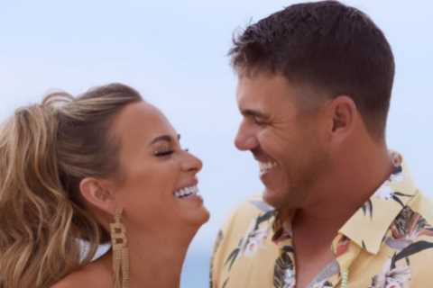 Brooks Koepka and Jena Sims held huge party on beach ahead of romantic Caribbean wedding