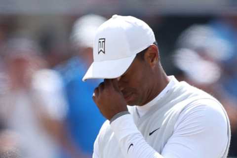 Tiger Woods in tears on 18th hole and admits he may never play St Andrews again as be battles on after car crash