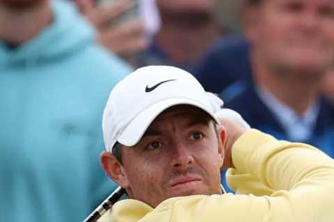 Rory McIlroy accidentally BREAKS FAN’S HAND with tee shot at The Open Championship but sits two off lead after day one