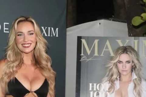 Paige Spiranac stuns with bra and see-through leggings on Maxim red carpet after being named world’s sexiest woman