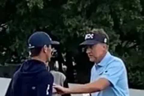 Watch LIV rebel Ian Poulter in blazing row with Horschel in furious bust-up on putting green before PGA Championship