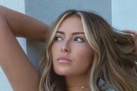Paulina Gretzky poses in metallic bikini to send fans wild over ‘out of this world’ wife of golf star Dustin Johnson