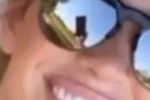 Watch Paige Spiranac stun in very low cut black top as she plays golf ahead of sexy calendar release