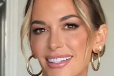 Brooks Koepka’s stunning wife Jena Sims goes topless as she leaves little to imagination in open gown