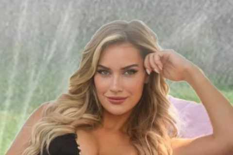 Golf beauty Paige Spiranac poses in lingerie as she releases raunchy ‘naughty place’ towel sending fans wild