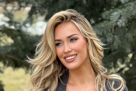Paige Spiranac stuns in low cut top and miniskirt as world’s sexiest woman gets back on the golf course