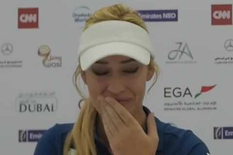 Paige Spiranac broke down in tears on live TV as she was being ‘blackmailed over stolen private property’