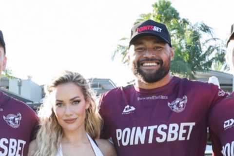 Paige Spiranac hilariously trolls herself as stunning golf influencer tries her hand at RUGBY