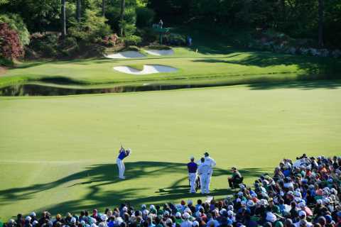 What is Amen Corner, where does the name come from, and which Masters 2023 holes does it include?