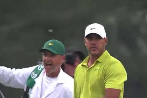 Masters chiefs slammed for ‘staggering’ decision as Brooks Koepka avoids penalty for rule breach despite video evidence