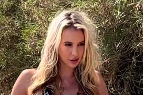 Paige Spiranac’s golf rival Bri Teresi wows in TINY bathing suit as fans joke ‘band aid’ would do the same job