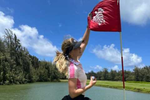 Grace Charis suffers wardrobe malfunction on-course as influencer teases fans with ‘golf with a view’ post