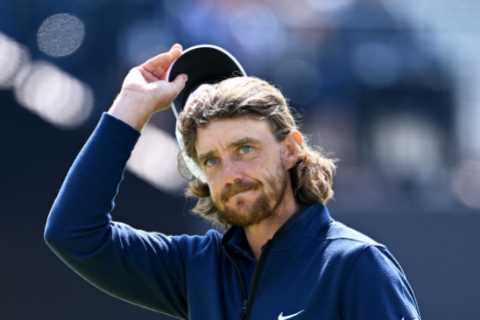 Tommy Fleetwood roars into joint Open lead as he thanks Aintree fans for making atmosphere like his beloved Everton