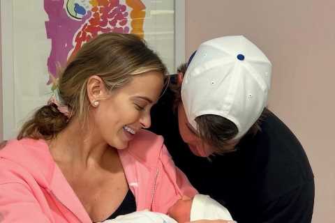 Brooks Koepka and Jena Sims’ baby in intensive care after being born six weeks early as pair give heartbreaking update