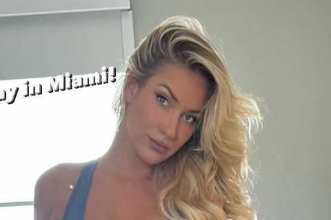 Paige Spiranac flaunts figure in revealing outfit at Homestead Miami Speedway