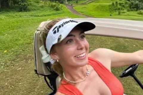 Grace Charis Turns Heads in Jungle Golf Outfit - Fans Distracted by Her Stunning Look
