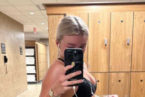 Paige Spiranac Rival Katie Sigmond Flaunts Toned Body in Skintight Shorts and Sports Bra Post-Workout