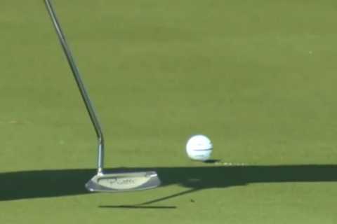 Bizarre moment Tony Finau ‘holes putt with his SHADOW’ re-emerges with incredible theory explained