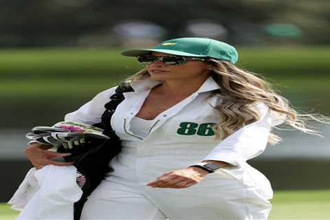 Augusta Arm Candy: Sergio's Wife Rocks Unbuttoned Caddie Look While Golf's Glamour Squad Takes Over Par-3